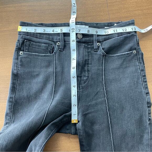 Good American | Women’s Good Legs Pintuck Jeans Denim Washed Black 035 High Rise - Picture 3 of 9